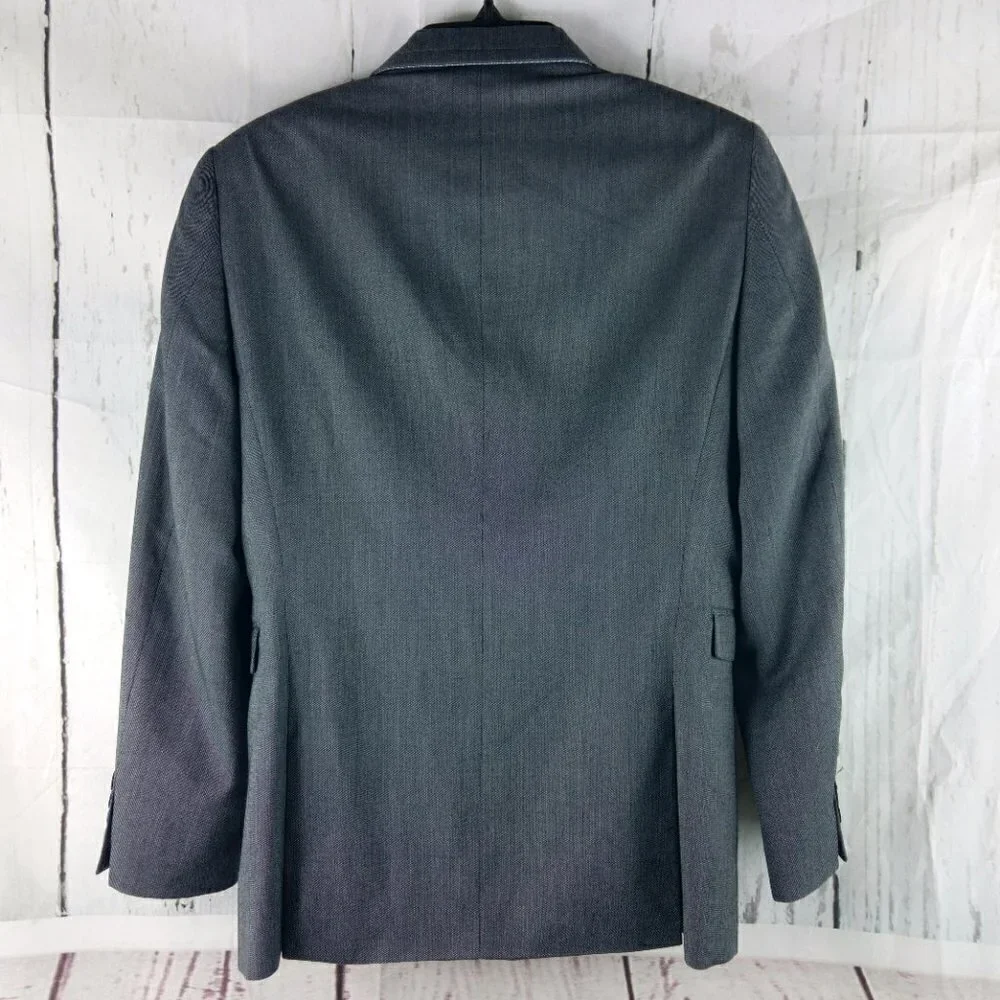 Altamoda By MW 36S 2 Button Gray Modern Fit Suit Blazer Jacket